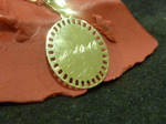 Medalla grabada a mano